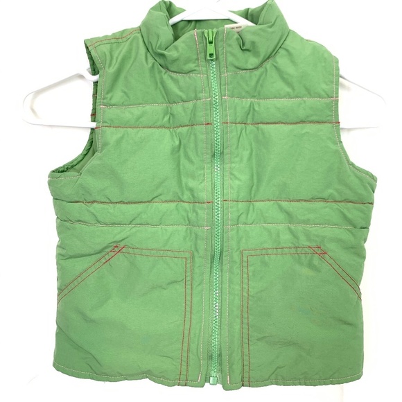 KC PARKER Hartstrings Green Puffer Vest Jacket 7/8 - Picture 1 of 16
